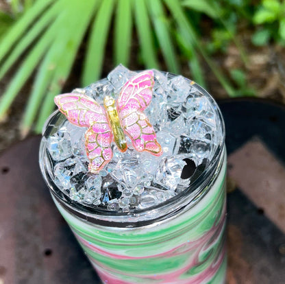 20 ounce Butterfly Tumbler with Topper