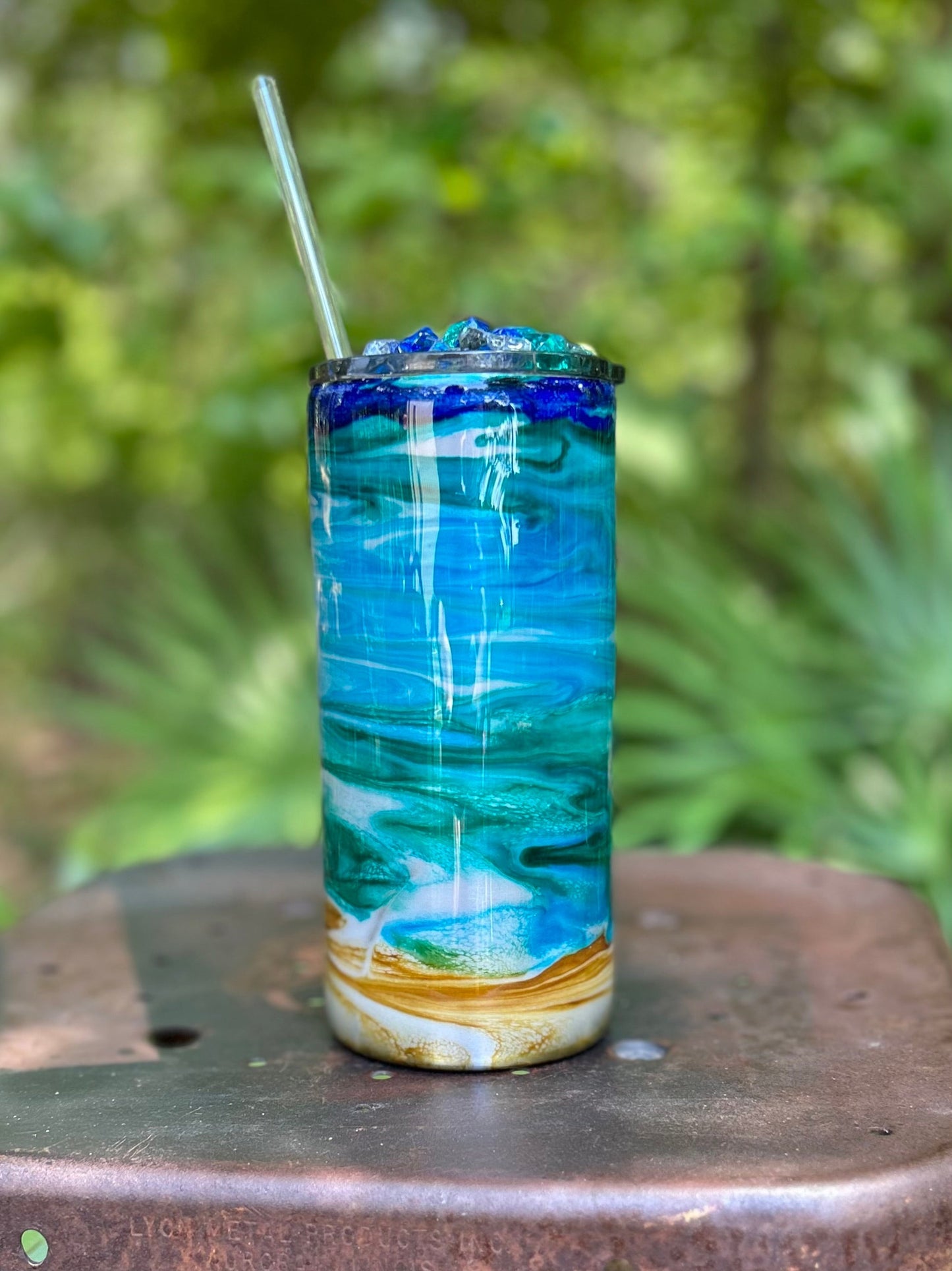 20 ounce Beach Color Tumbler