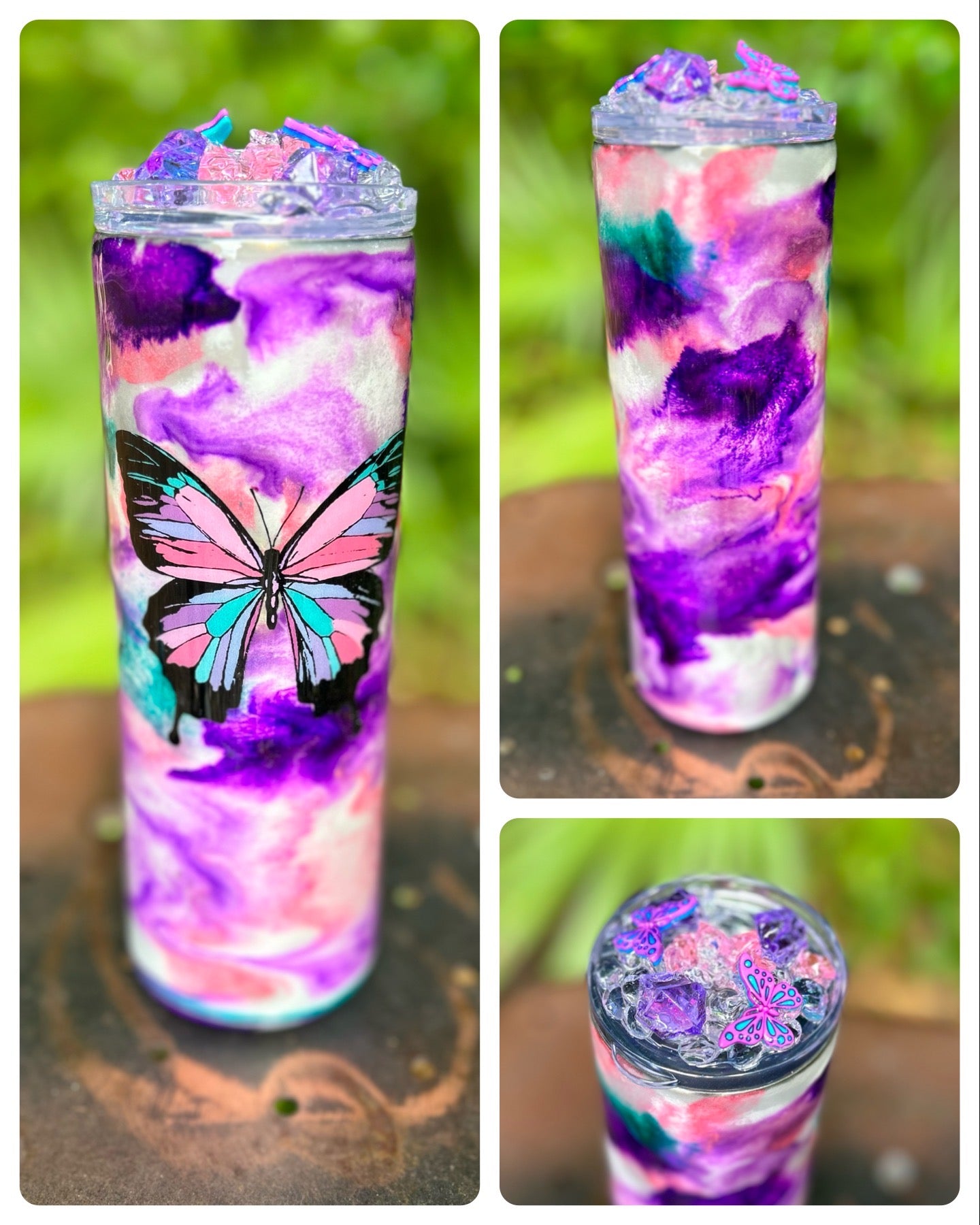 20 ounce Butterfly Tumbler